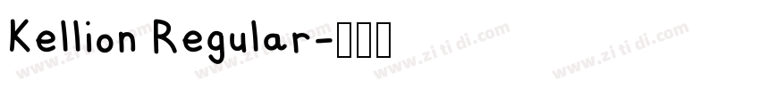 Kellion Regular字体转换